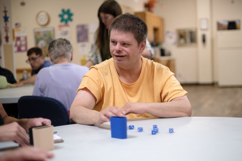 Person playing game